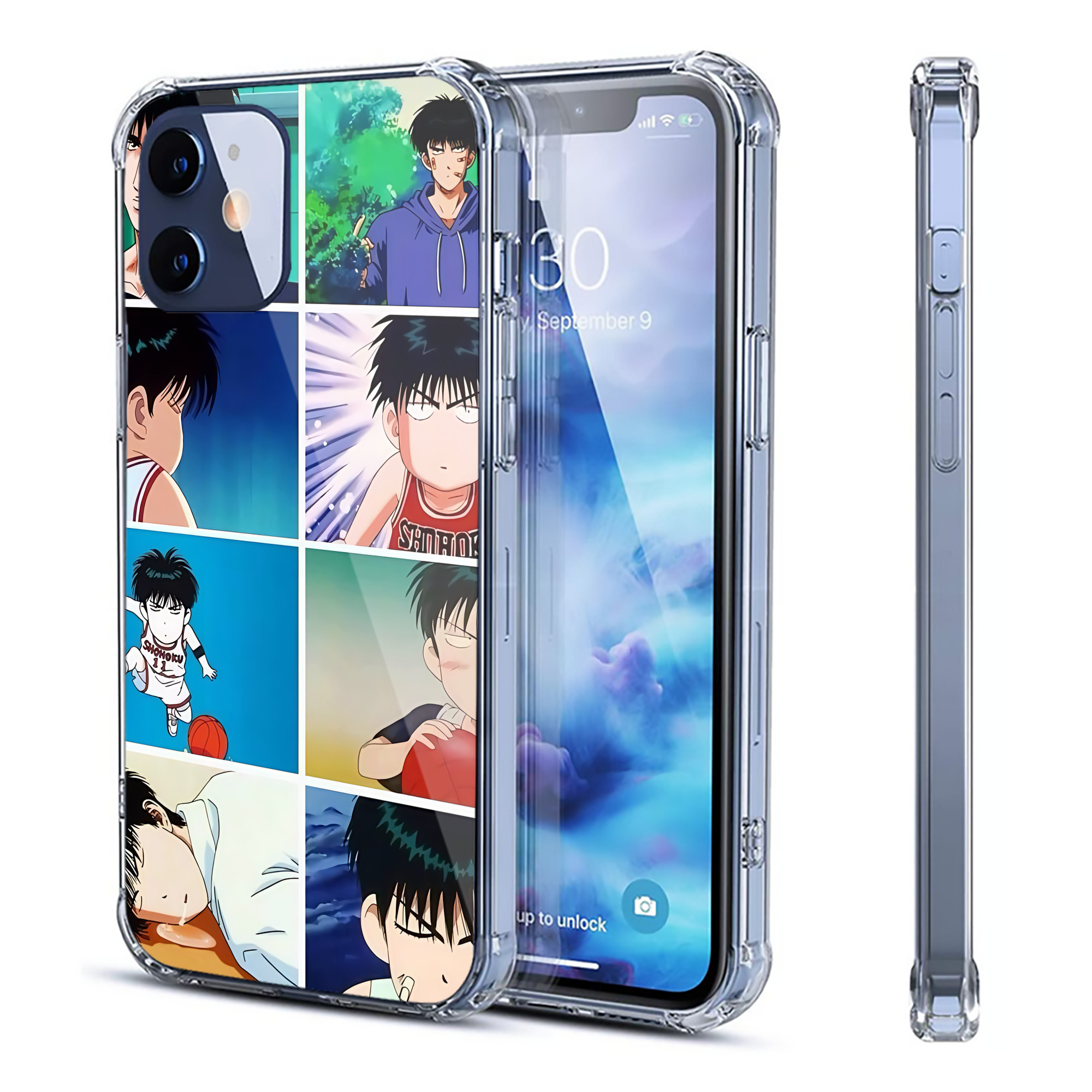 （画像用） SLAM DUNK／スラムダンク 【iPhone 12シリーズ対応】透明スマホケース（クリアソフトケース）